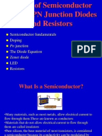 Review of Semiconductor Physics, PN Junction Diodes and Resistors