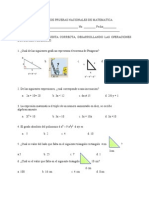 Folleto de Pruebas Nacionales de Matematica