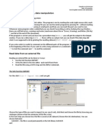 Reading and Writing Data, Data Manipulation