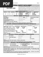 Material Safety Data Sheet: Sulfuric Acid