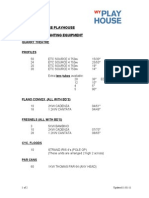 QuarryTheatre Lighting Equipment List (Tours) 11-01-11