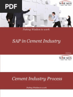 Sap in Cement Industry