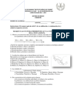 Examen Bloque 5 Historia de Mexico