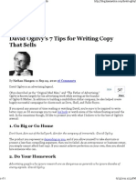 David Ogilvy's 7 Tips For Writing Copy That Sells