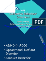 Disruptive Behaviour Disorders: Donna Dowling Child & Adolescent Psychiatrist Townsville CAYAS