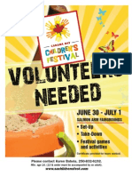 Volunteers Poster