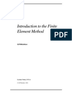 Introduction To The Finite Element Method: G.P.Nikishkov