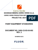 Paint Equipment Standards: Sociedad Minera Cerro Verde S.A.A