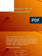 Clasificación de Las Investigaciones