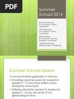 Summer School 2014 Presentation To Board