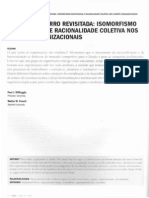 Art - A Gaiola de Ferro Revisitada Isomorfismo Institucional e Racionalidade Coletiva Nos Campos Organizacionais