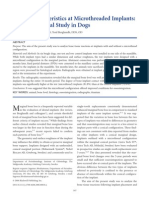 Tissue Characteristics at Microthreaded Implants: An Experimental Study in Dogs