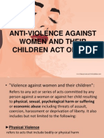 Anti-Violence Against Women and Their Children Act of