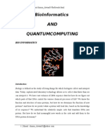 Bioinformatics and Quantumcomputing: Bio Informatics