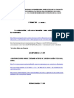 Lecturas Sobre Problemática de La Educación Peruana Por El Doctor Gerardo Alcántara Salazar