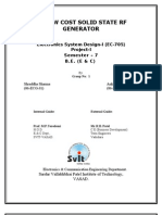 Complete Project Report On Solid State RF Generator