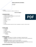 Roteiro de Exame Físico Neurológico