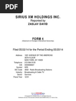 Sirius XM Holdings Inc.: Form 4