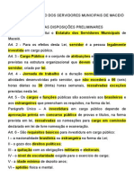 Estatuto Dos Servidores de Maceió