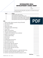 Skill Development Score Sheet