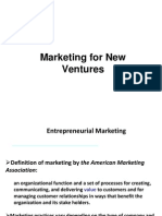 Marketing For New Ventures