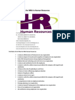 Project Report Titles For MBA in Human Resources