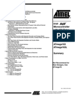 8-Bit Microcontroller With 16K Bytes In-System Programmable Flash Atmega163 Atmega163L