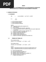 Formulas de Determinacion de Capacidad