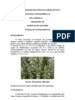 1 B - Essência de Alecrim-Extracção e Doseamento