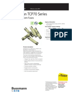 Bussmann TCP70 Series: 70Vdc Telecom Fuses