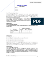 Clase 2. Teoria de Decisiones y Ejercicios Propuestos ALUM