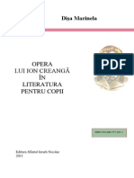 Opera Lui Ion Creanga in Literatura Pentru Copii. - Encryped