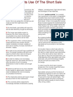 Specialist Use of The Short Sale by Richard Ney