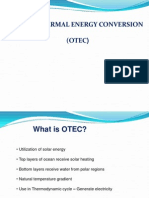 Ocean Thermal Energy Conversion