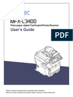 Muratec MFX-C3400 User Manual