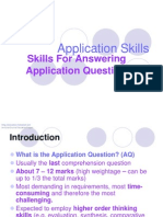 Types of Application Questions (AQ)