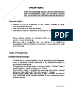 Paraphilias: Paraphilias Are Problems With Controlling Impulses That Are Characterized