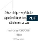 30 Cas Cliniques en Pédiatrie-Approche Clinique, Investigasion Et Traitement de Base