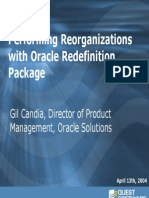 OracleRedefinition SPCMGMT Final Reorg