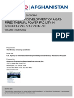 1 Feasibilty Study of Development of A Gas Fired Termal Power Facility in Sheberghan Volume 1