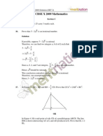 CBSE X 2009 Mathematics: Section C