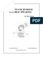 Humor Public Speaking PDF