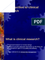 Introduction To Clinical Research