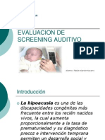 Dicertacion Audio Evaluacion de Screening Auditivo