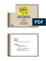 Passive Components: Capacitors & Resistors: Topics