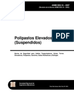 ASME B30.16 Polipastos (Español)