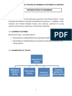 Teaching Grammar in The Primary ESL Classroom