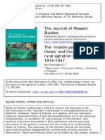 The Journal of Peasant Studies: To Cite This Article: Neil Charlesworth (1980) The Middle Peasant Thesis' and