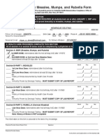 Health Immunization MMR Form