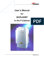 User'S Manual: For Morx00Bp in The F-Cabinet